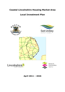 Lincolnshire Coastal HMA Local Investment Plan