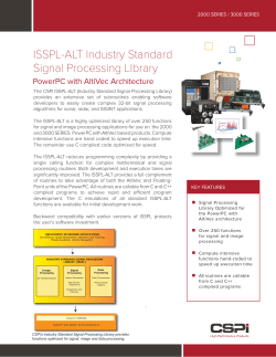 ISSPL-ALT Industry Standard Signal Processing LIbrary