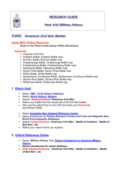 Battles of the American Civil War