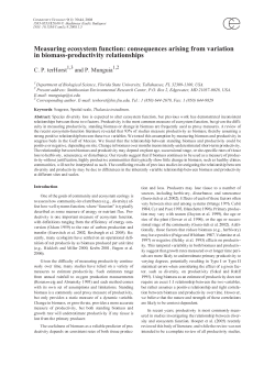 Measuring ecosystem function: consequences arising from variation