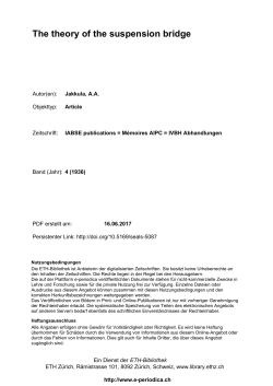 The theory of the suspension bridge - E