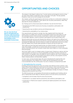 7. Opportunities and Choices - NSW Treasury