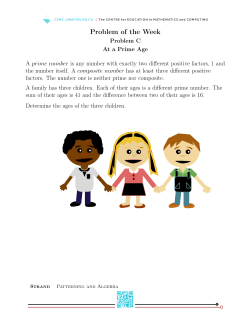 Problem of the Week - Sino Canada School