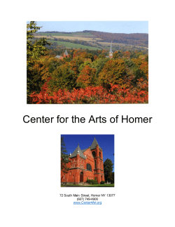 Click Here - Center for the Arts of Homer