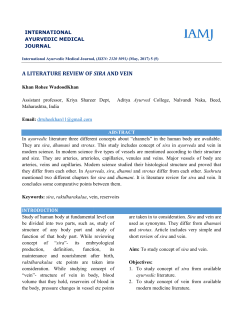 A Literature Review Of Sira And Vein
