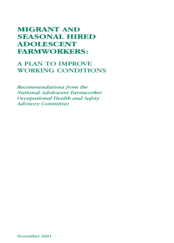 migrant and seasonal hired adolescent farmworkers