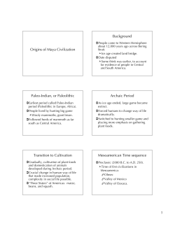 Origins of Maya Civilization