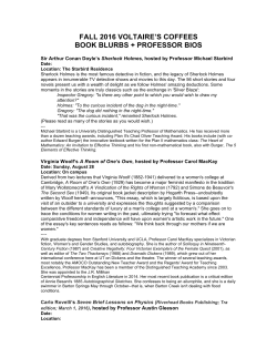 fall 2016 voltaire`s coffees book blurbs