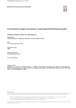 Fronts between hexagons and squares in a generalized
