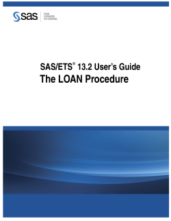 The LOAN Procedure