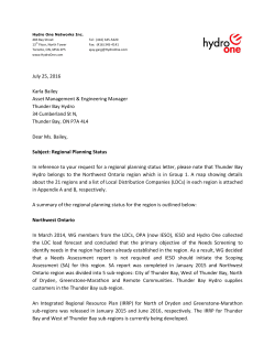 Planning Status Letter