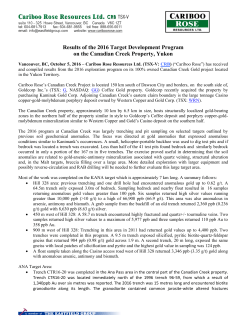 Results of the 2016 Target Development Program on the Canadian