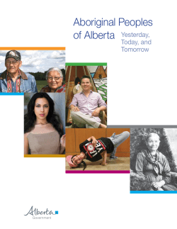 Aboriginal Peoples of Alberta 2013