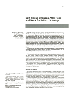 Soft-Tissue Changes After Head and Neck Radiation: CT Findings