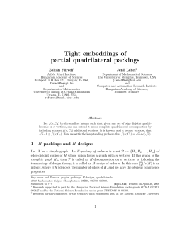 Tight embeddings of partial quadrilateral packings