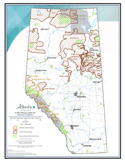 Caribou Ranges within the Province of Alberta