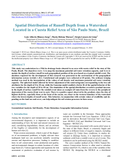 Spatial Distribution of Runoff Depth from a Watershed Located in a