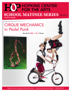 Cirque Mechanics Pedal Punk Study Guide