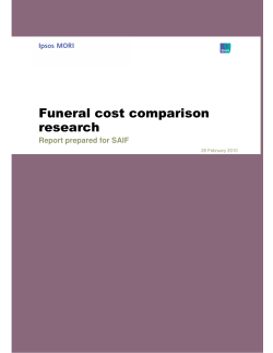 Funeral cost comparison research - MacGregor and Smith Funeral