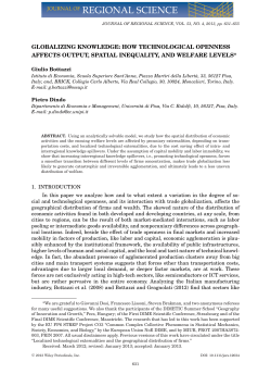 globalizing knowledge: how technological openness affects