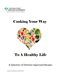 Cooking Your Way To A Healthy Life