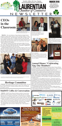 newsletter - Laurentian Chamber of Commerce