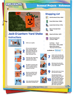 Jack-O-Lantern Yard Stake