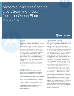 Motorola Wireless Enables Live Streaming Video