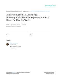 Constructing Female Genealogy: Autobiographical Female