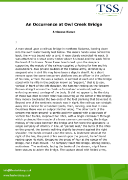 An Occurrence at Owl Creek Bridge