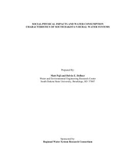 SOCIAL/PHYSICAL IMPACTS AND WATER