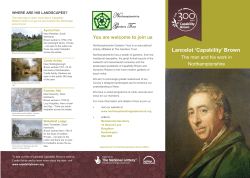 Lancelot `Capability` Brown - Northamptonshire Gardens Trust