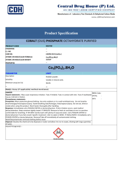 Co3(PO4)2.8H2O - CDH Fine Chemicals