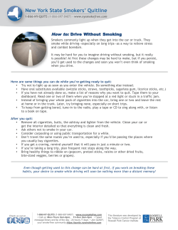 Drive Without Smoking