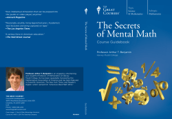 The Secrets of Mental Math