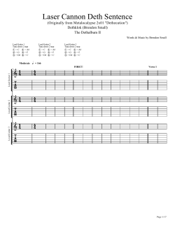 Dethklok-Laser Cannon Deth Sentence-Lead