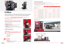 fixed or mobile foam proportioners for the storage