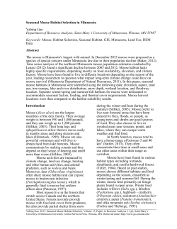 Seasonal Moose Habitat Selection