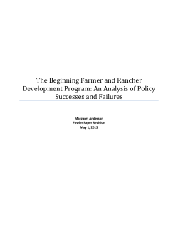The Beginning Farmer and Rancher
