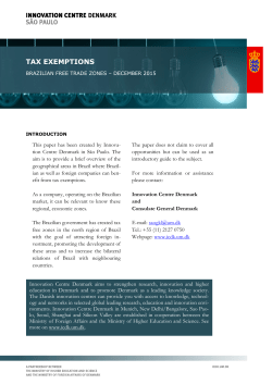 free trade zone in Brazil - Innovation Centre Denmark