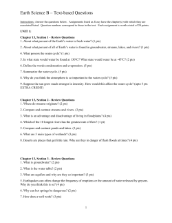 Review Question List - ES