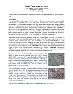 Heat Treatment of Iron