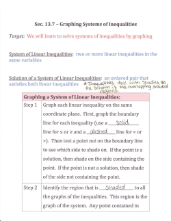 Sect.7 Graph Systems of Inequalities
