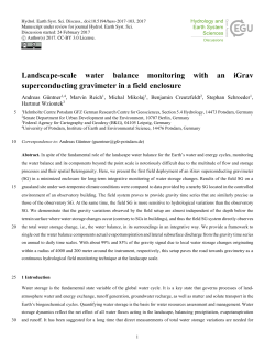 Landscape-scale water balance monitoring with an iGrav