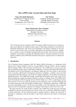 LAPPS/Galaxy: Current State and Next Steps