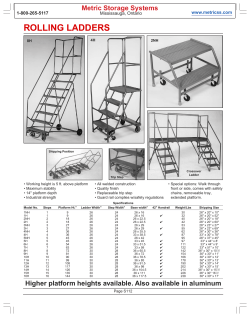 rolling ladders - Metric Storage