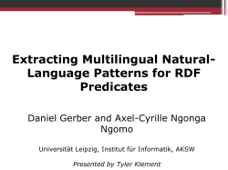 Extracting Multilingual Natural- Language Patterns for RDF