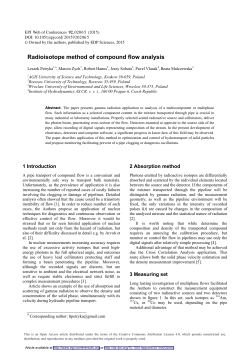 Radioisotope method of compound flow analysis