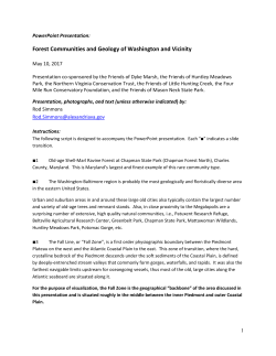 Forest Communities and Geology of Washington
