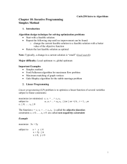 Simplex Method